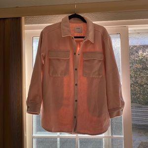 Pink old navy shacket!